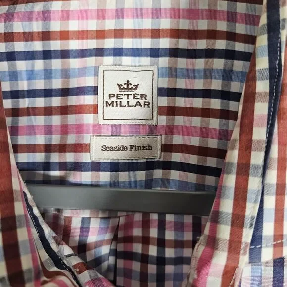 Peter Millar Men's Seaside Finish Long Sleeve‎ Shirt XL - Picture 4 of 9